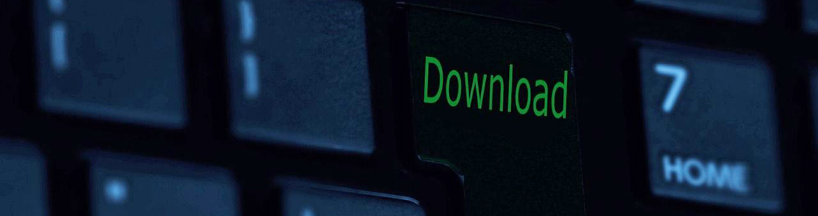 Digitale Schrift "Download"