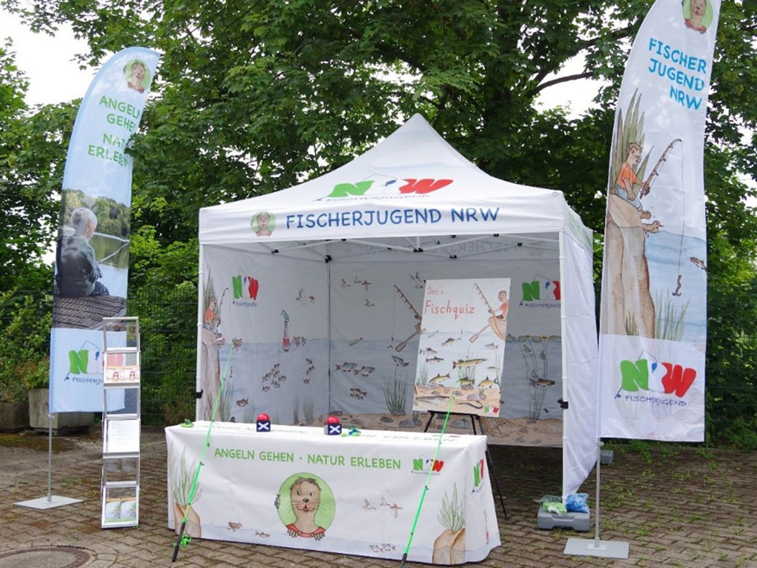 Ein Pavillon der Fischerjugend